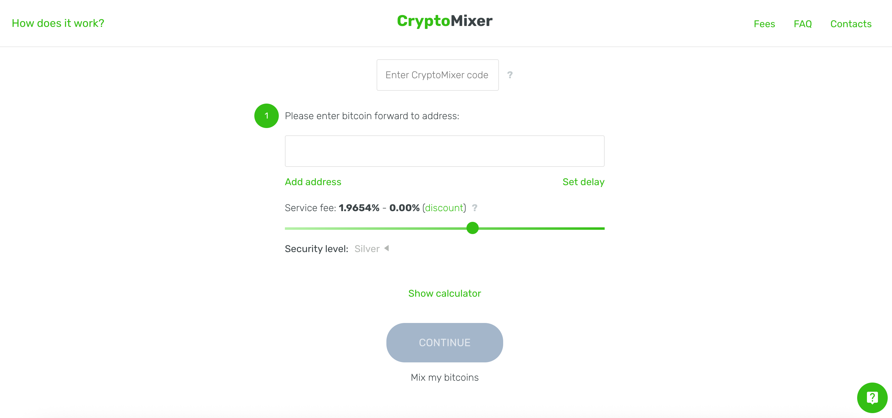 CryptoMixer BTC Mixer Process